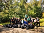 Березниковские ребята из «Отрядов мэра» собрали на пруду  около 50 мешков мусора