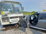 Аварию с рейсовым автобусом и двумя иномарками на трассе Кунгур-Соликамск прокомментировали в ГУ ГИБДД