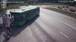 В правобережной части Березников  восстановлена остановка, повреждённая автобусом